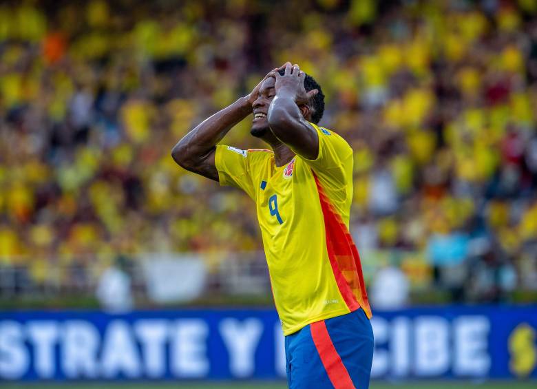 Jhon Córdoba, de 32 años, ha anotado 4 goles en 16 partidos con la Selección de mayores. FOTO: Juan Antonio Sánchez