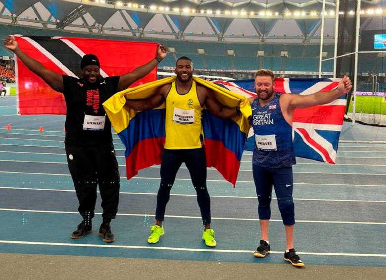 Andrés Felipe Mosquera ya es rey del lanzamiento de jabalina en paratletismo. FOTO: Cortesía Comité Paralímpico Colombiano