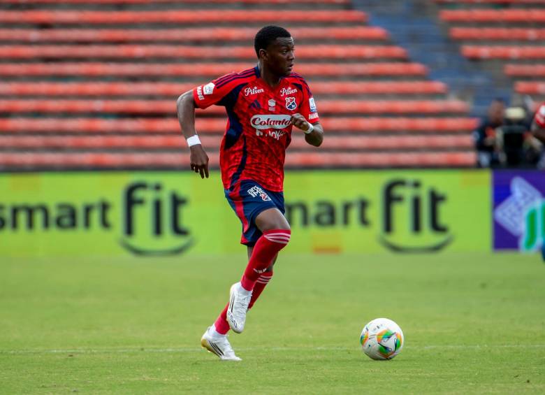 Juan David Arizala, de 19 años, es recordado por los aficionados del DIM por haber anotado el gol que los metió a la final del Apertura de este año en la victoria 2-1 contra Tolima de cuadrangulares. FOTO Juan a. Sánchez
