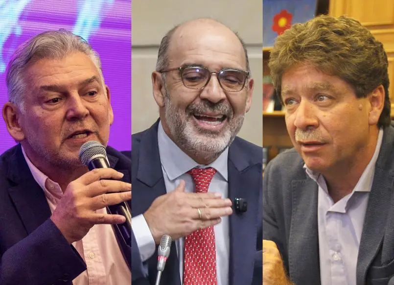 De izquierda a derecha: Jaime Alberto Cabal, presidente Fenalco; Camilo Sánchez, presidente Consejo Gremial; Bruce Mac Macter, presidente de la Andi. FOTOS CAMILO SUÁREZ Y COLPRENSA