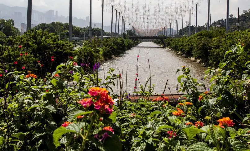 El río Medellín tiene 107 km desde el municipio de Caldas hasta Barbosa, de los cuales 25 están canalizados; por 16 km pasa la línea A del metro. Hay 84 puntos críticos. FOTO J<b>ulio César Herrera</b>