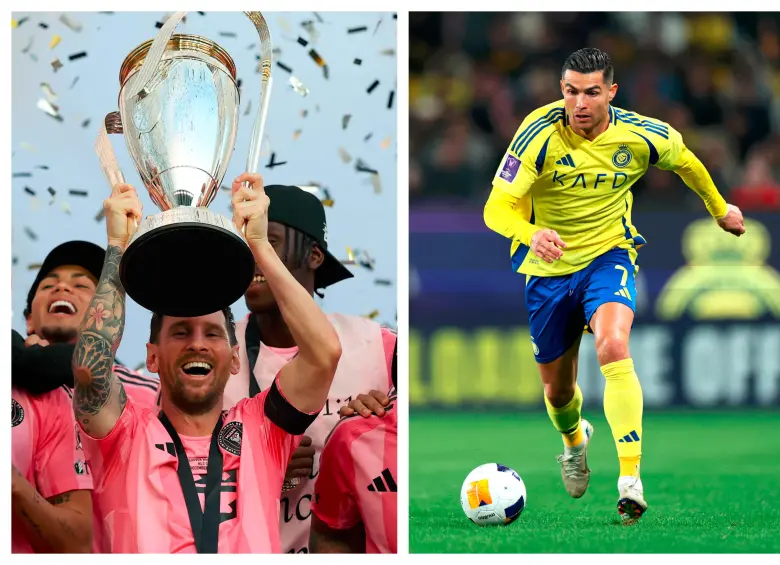 Lionel Messi y Cristiano Ronaldo siguieron batiendo récords en 2025 y se preparan para su último Mundial. FOTOS GETTY