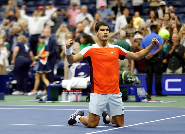 Alcaraz, el nuevo fenómeno del tenis mundial. FOTO EFE