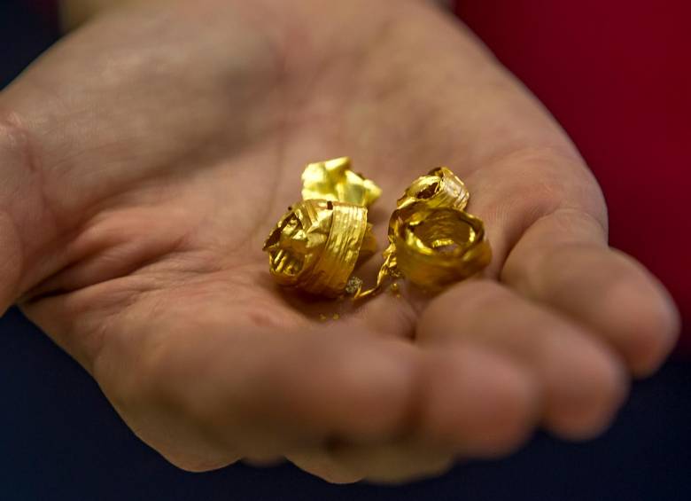 Un gramo de oro se paga hoy en Colombia a $246.349. FOTO Juan Antonio Sánchez