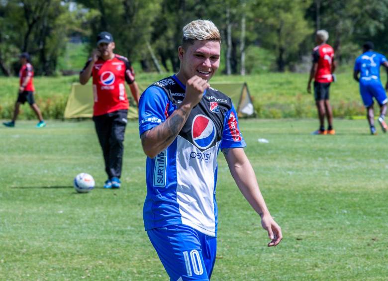 Juan Fernando Quintero jugó en Independiente Medellín en el año 2017. Foto Juan Antonio Sánchez 
