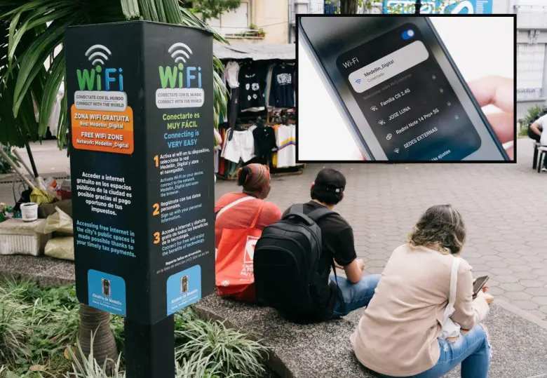 Estos tótems identifican las zonas donde hay WIFI gratis administrado por el Distrito. FOTO: Cortesía.