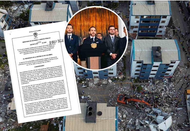 El Gobierno nacional firmó 11 decretos de emergencia económica para atender las afectaciones causadas por el terremoto y avanzar en la reconstrucción de las zonas afectadas. Foto: Manuel Saldarriaga