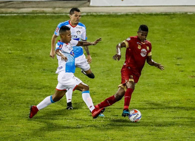 Águilas Doradas debuta en Liga BetPlay 2, 2023 ante Junior. FOTO: JAIME PÉREZ