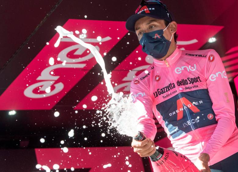 Egan es además líder de los jóvenes y segundo en la clasificación de la montaña en el Giro de Italia. FOTO: EFE