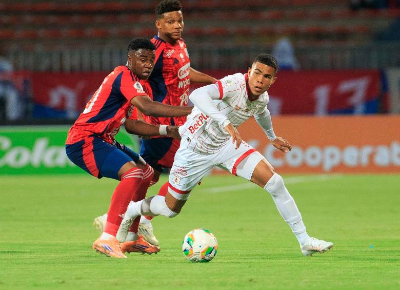 Diego Moreno hace parte de la nómina titular que Alejandro Restrepo decidió para enfrentar a América en el Atanasio Girardot. FOTO: Camilo Suárez