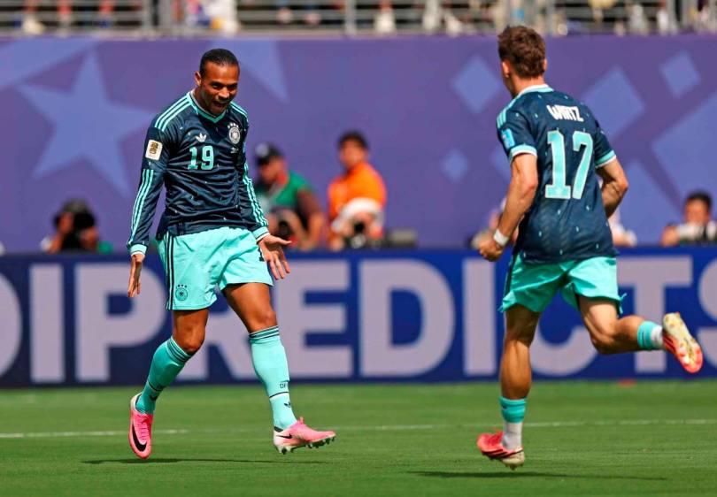 El jugador Leroy Sané de Alemania marcó el segundo gol más rápido del Mundial de Norteamérica 2026. FOTO GETTY 