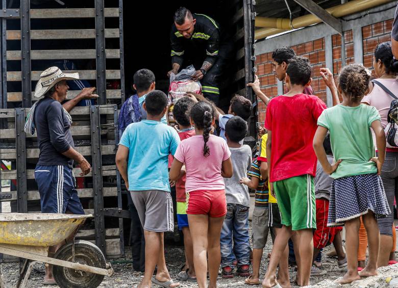 Imagen de referencia de comunidad desplazada del municipio de Tarazá. FOTO: Archivo EL COLOMBIANO