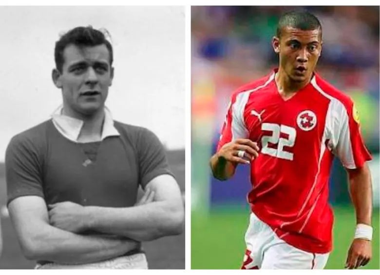 Alessandro Frigerio y Johan Vonlanthen, los dos colombianos que jugaron para la selección de Suiza. FOTOS ARCHIVO GETTY