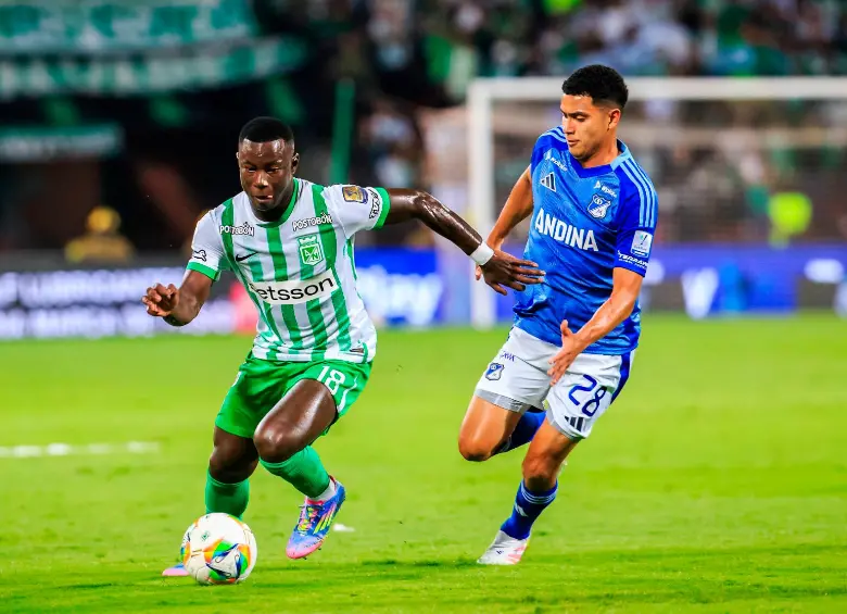 El clásico entre Atlético Nacional y Millonarios será protagonista en la fecha 13 de la Liga BetPlay. Foto: Camilo Suárez/EL COLOMBIANO. 