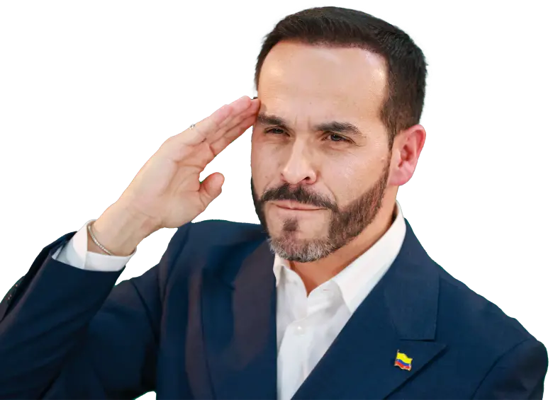 El candidato de la ultraderecha Abelardo de la Espriella fue avalado por firmas. FOTO MANUEL SALDARRIAGA