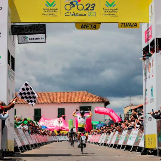 Yeisson Castrillón tiene 23 años y es una de las promesas del ciclismo nacional. FOTO COLPRENSA