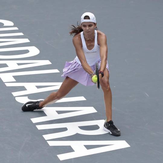 Emiliana Arango clasificó a los octavos de final del Abierto de Guadalajara. FOTO WTA Guadalajara Open