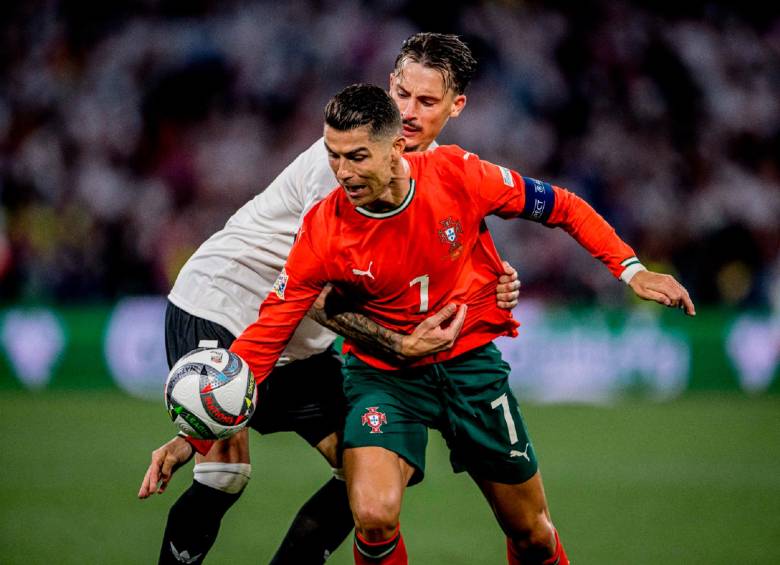 Ronaldo marcó el gol de la victoria de Portugal 1-2 sobre Alemania en semifinales de Liga de Naciones. FOTO: GETTY