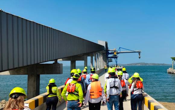 Hoy se inauguró la nueva terminal portuaria, en Cartagena. FOTO: CORTESÍA CEMARGOS