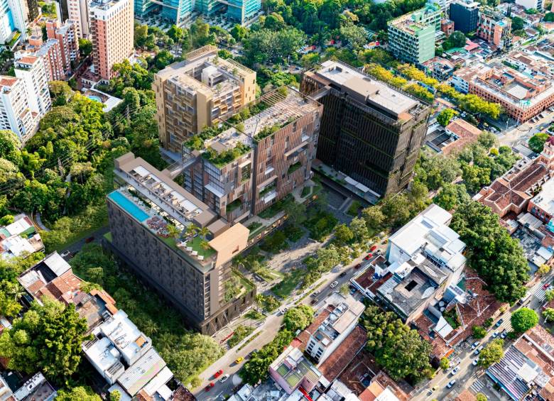 Distrito Palermo será uno de los desarrollos urbanos más grandes de Medellín, con una inversión cercana a $1 billón para integrar cultura, vivienda, hotelería, comercio y espacio público. FOTO cortesía