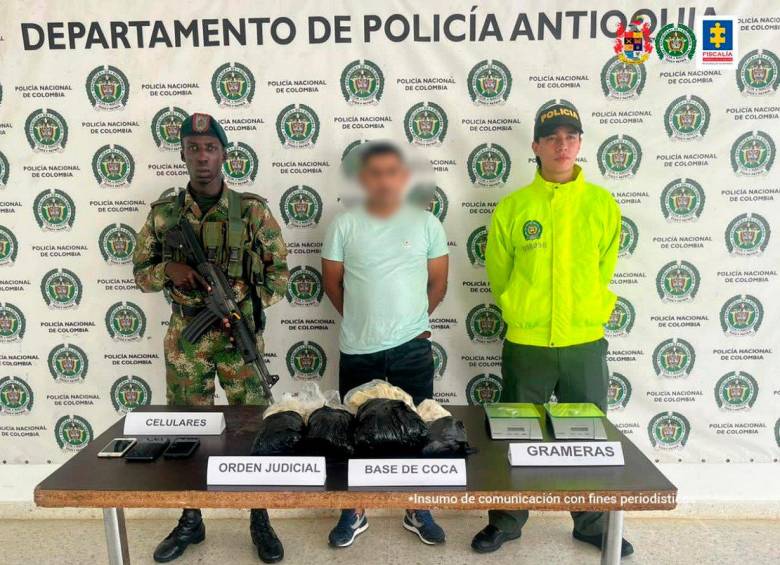 Alias “Cocao” es señalado de liderar las operaciones de tráfico y producción de drogas del Clan del Golfo en el Norte y el Bajo Cauca de Antioquia. FOTO: CORTESÍA FISCALÍA