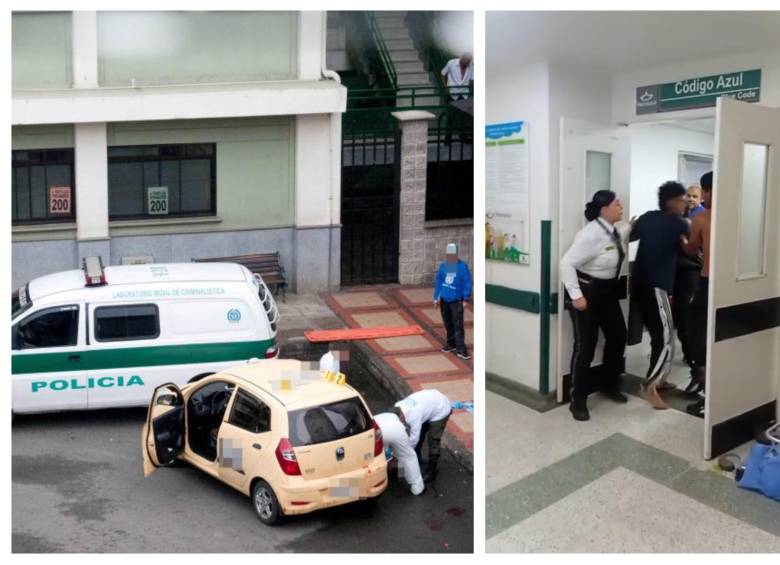 La agresión ocurrió en la Unidad Intermedia de Santa Cruz, en el nororiente de Medellín. El profesional de la salud fue atacado a puños y patadas por tres hombres, entre ellos el propio paciente al que minutos antes le había salvado la vida tras ingresar por una sobredosis de cocaína. Foto: EL COLOMBIANO y toma de video cortesía.
