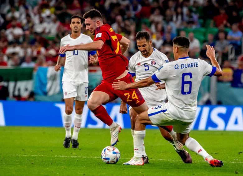 La selección española superó con facilidad el bloque defensivo que se planteó Costa Rica para este partido. FOTO: JUAN ANTONIO SÁNCHEZ