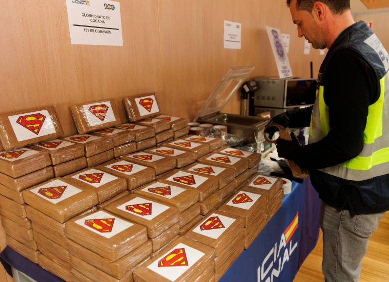 La cocaína producida en este laboratorio era marcada con un logo de Superman. FOTO EuropaPress