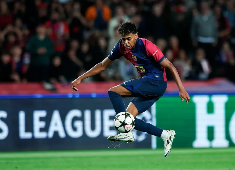El futbolista Lamine Yamal juega para el Barcelona y la Selección de España. El 13 de julio cumplirá 18 años. FOTO: GETTY