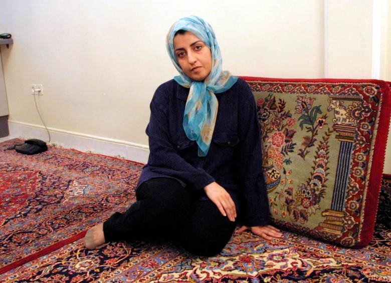 Mohammadi ha dedicado su vida a defender los derechos humanos en Irán oponiéndose, entre otros, al velo obligatorio y a la pena de muerte. FOTO: AFP