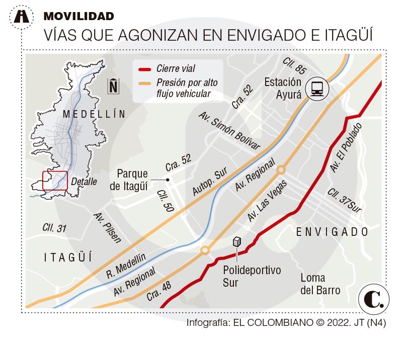¿Cuánto se demora de Itagui a Envigado