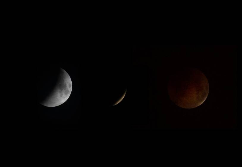 Por ello los eclipses se clasifican en totales, parciales y penumbrales. Un observador dirá que ha visto un eclipse total cuando la Luna se haya situado completamente en la zona umbral. FOTO: EFE