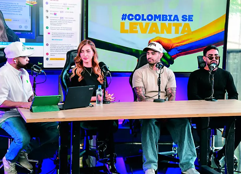 Gracias al alcance masivo de las plataformas digitales se amplificó el mensaje de la campaña #ColombiaSeLevanta. FOTO Cortesía