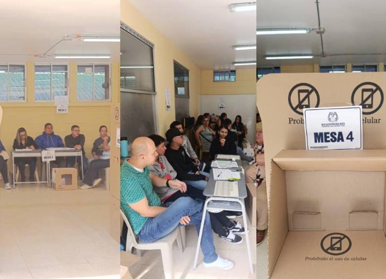 Desde las 8 de la mañana, se abrieron las urnas en todo el territorio nacional. Puesto de votación en el colegio José Antonio Galan en Manrique, en Medellín. FOTOS: Julio César Herrera.