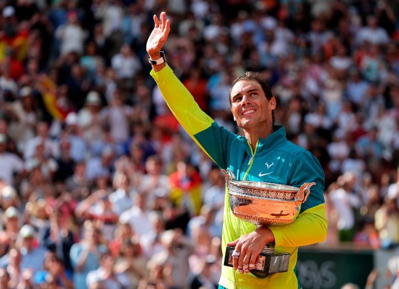 Rafael Nadal tendrá que ir delegando su trono en Roland Garros y Carlos Alcaraz es el más opcionado. FOTO: Getty
