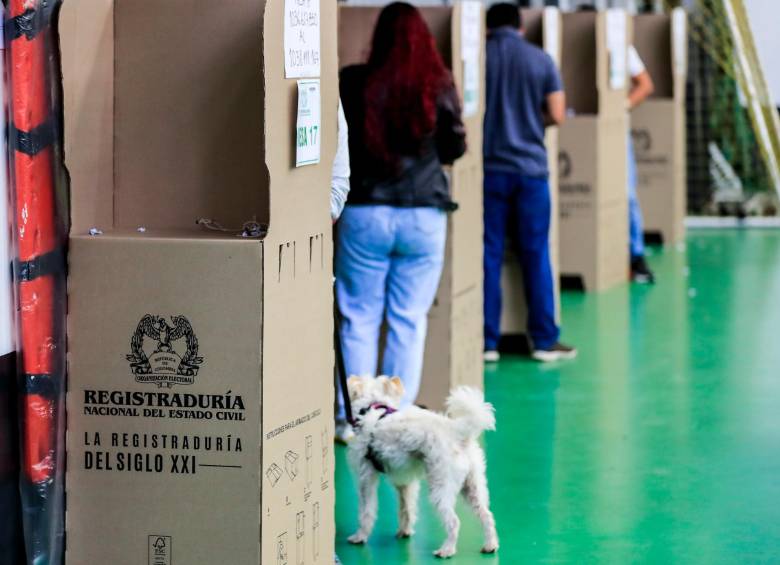 En términos generales los antioqueños tuvieron un buen comportamiento en la jornada electoral. FOTO Jaime Pérez