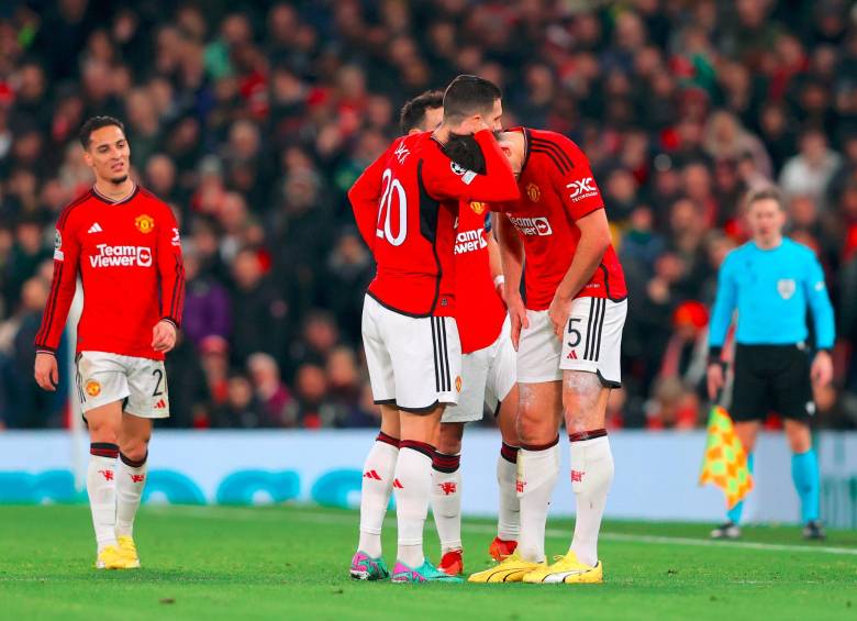 La tristeza de un grande como Manchester United tras la eliminación de la Champions a manos del Bayern Munich. FOTO GETTY