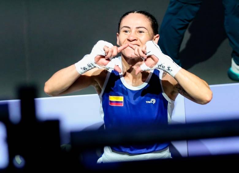 Yeni Arias se convirtió en la tercera boxeadora de Colombia con lograr victoria en los Juegos Olímpicos de París. FOTO CORTESIA COC