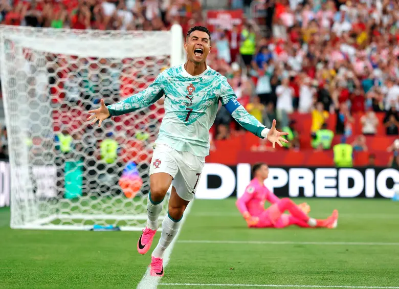 Crisitiano Ronaldo suma 11 goles en Copas del Mundo. FOTO:X Cristiano