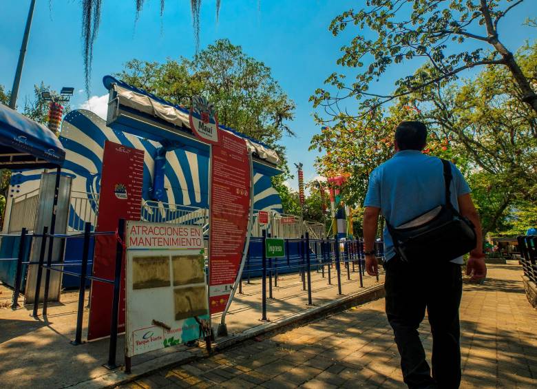 De las 23 atracciones que hoy día tiene el parque, cuatro están inhabilitadas, pero ya las está interviniendo. FOTO: CAMILO SUÁREZ