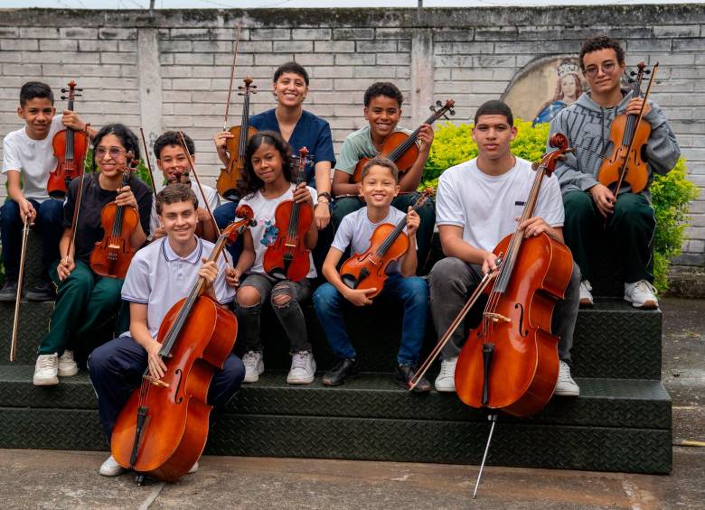Niños, niñas y jóvenes de Amadeus Fundación, beneficiarios de mecenazgos empresariales. Foto: Cortesía