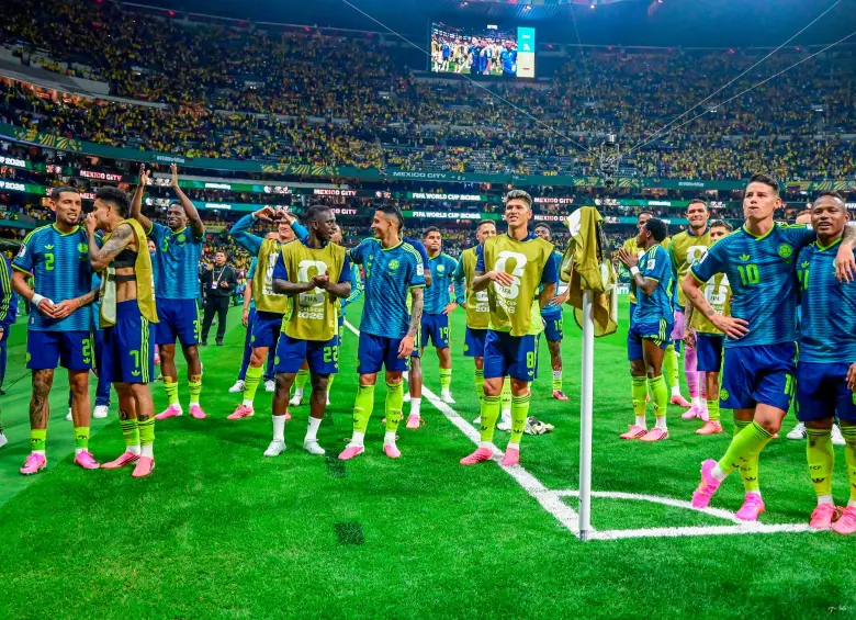 La Selección Colombia retornó al Mundial tras 8 años y venció 3-1 a Uzbekistán en el estaddio Azteca de México. FOTO JUAN ANTONIO SÁNCHEZ