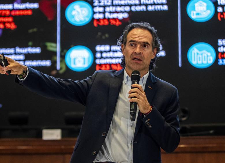 El alcalde de Medellín, Federico Gutiérrez rindiendo cuentas en el Concejo de Medellín. Foto: Julio César Herrera Echeverri.