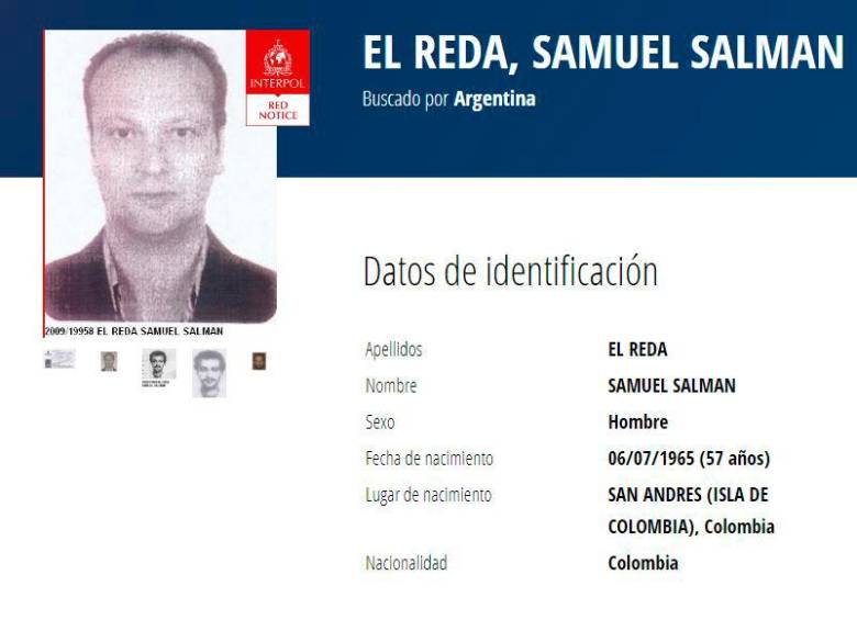 Imagen de Samuel Salman El Reda, de 57 años, señalado terrorista con nacionalidad colombiana y que se esconde en Medio Oriente. FOTO Cortesía