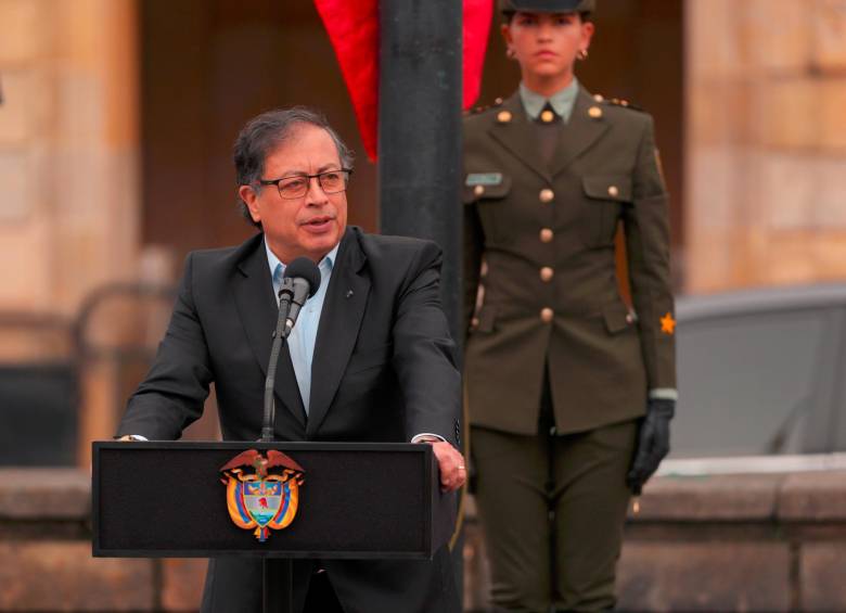 Petro se dirige al país después de ejercer su derecho al voto. Foto: Tomada de la cuenta de X de la Presidencia de Colombia.