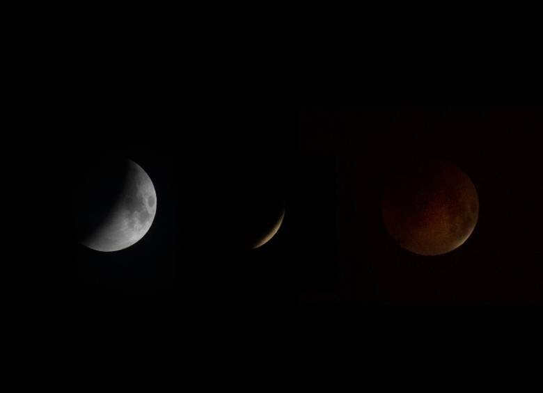 Por ello los eclipses se clasifican en totales, parciales y penumbrales. Un observador dirá que ha visto un eclipse total cuando la Luna se haya situado completamente en la zona umbral. FOTO: EFE