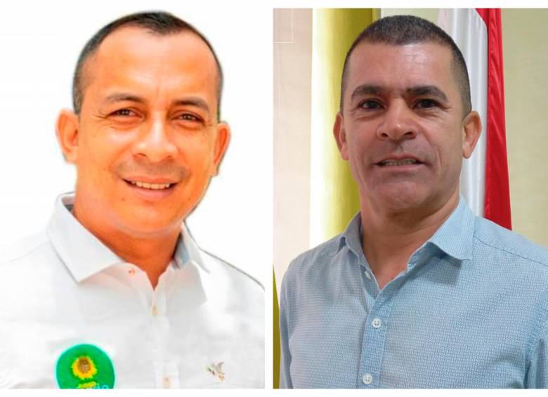 Mario Eliécer Sierra Correa (izq.), alcalde de Tarazá, y Miguel Ángel Peláez Henao (der.), de Yarumal, denunciaron amenazas en su contra. FOTOS: TOMADAS DE LA WEB