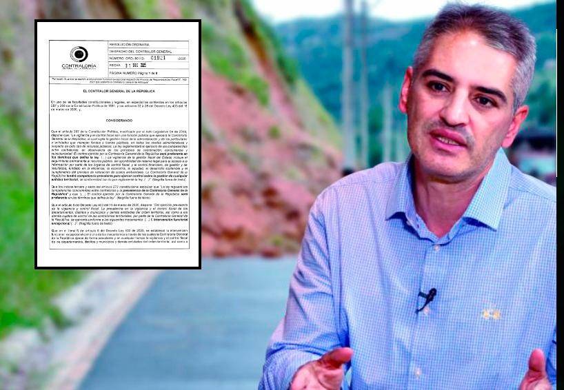 La Contraloría General de la República asumió el expediente por las ciclorrutas de Oriente, en el cual formularon cargos contra el gobernador Andrés Julián Rendón. FOTO: EL COLOMBIANO