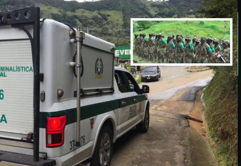 La Policía de Antioquia confirmó que estas personas habrían sido ultimadas por órdenes de alias “Matías” o “Chuzo”, señalado cabecilla de zona del Clan del Golfo en el Nordeste antioqueño. FOTO: Cortesía