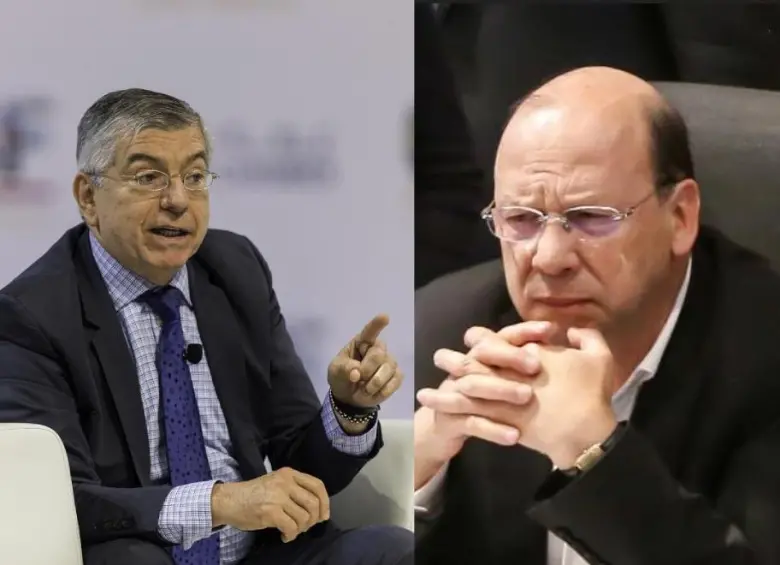 El expresidente César Gaviria Trujillo y el ministro de Hacienda Germán Ávila. Fotos: Colprensa